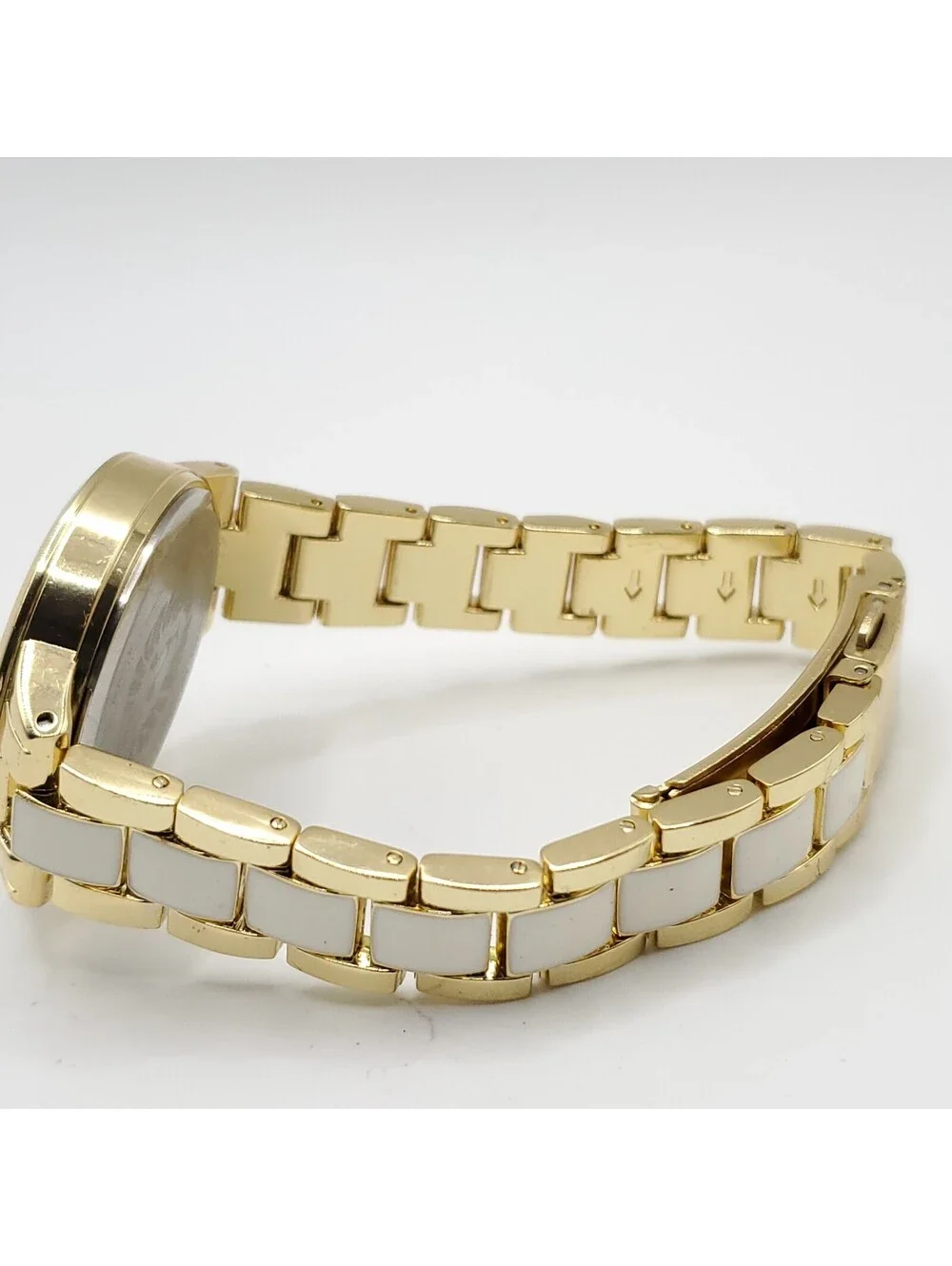 Anne Klein Watch Womens New Battery Gold Tone 32mm